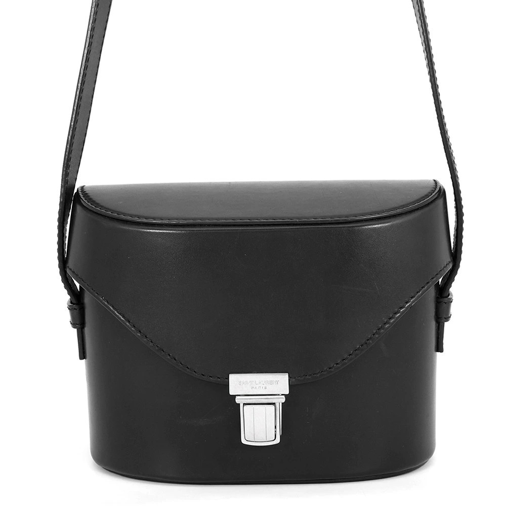 Saint Laurent Paris Shoulder Bag TUC Leather Black